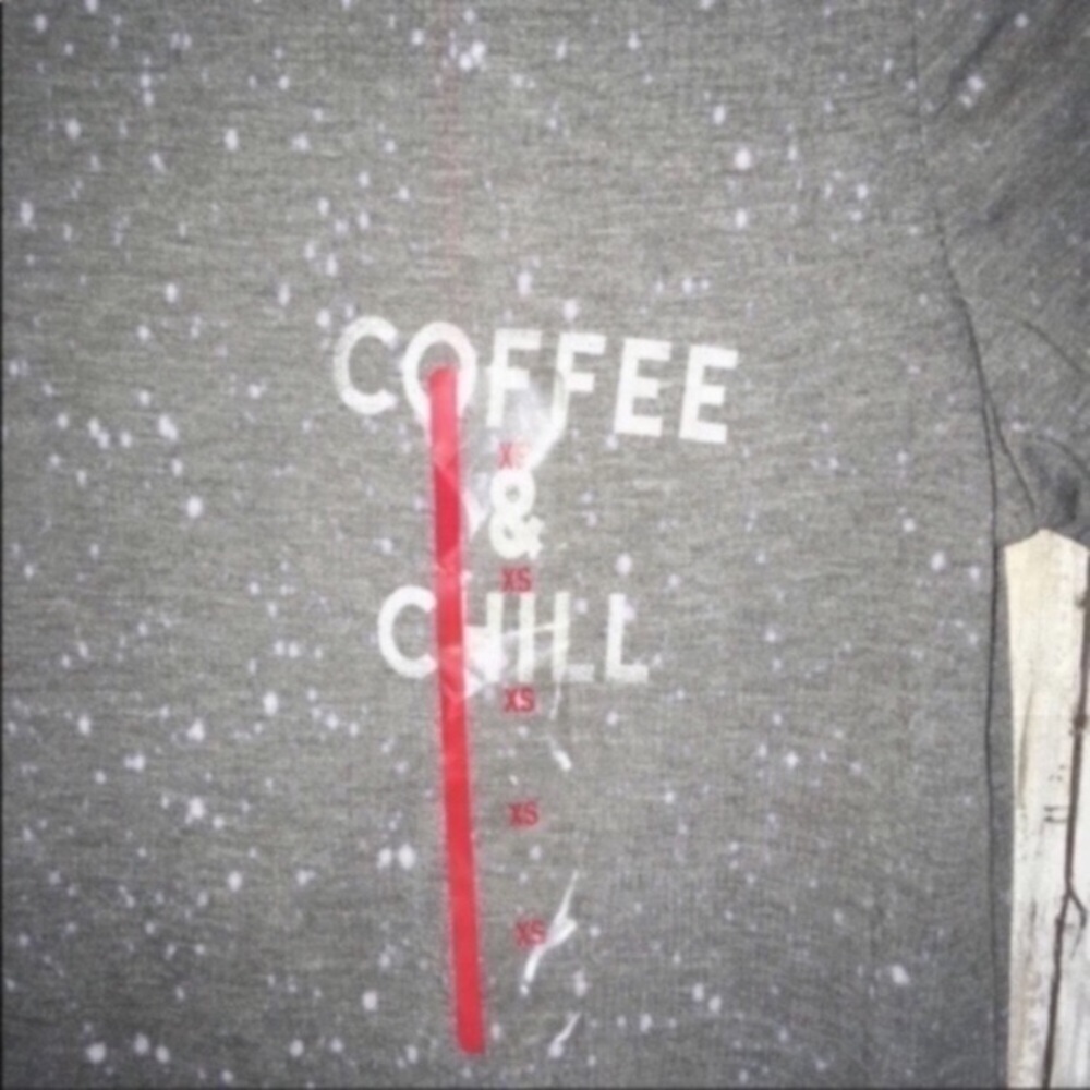 Zoe + Liv High Low Coffee & Chill Tee - Picture 3 of 6